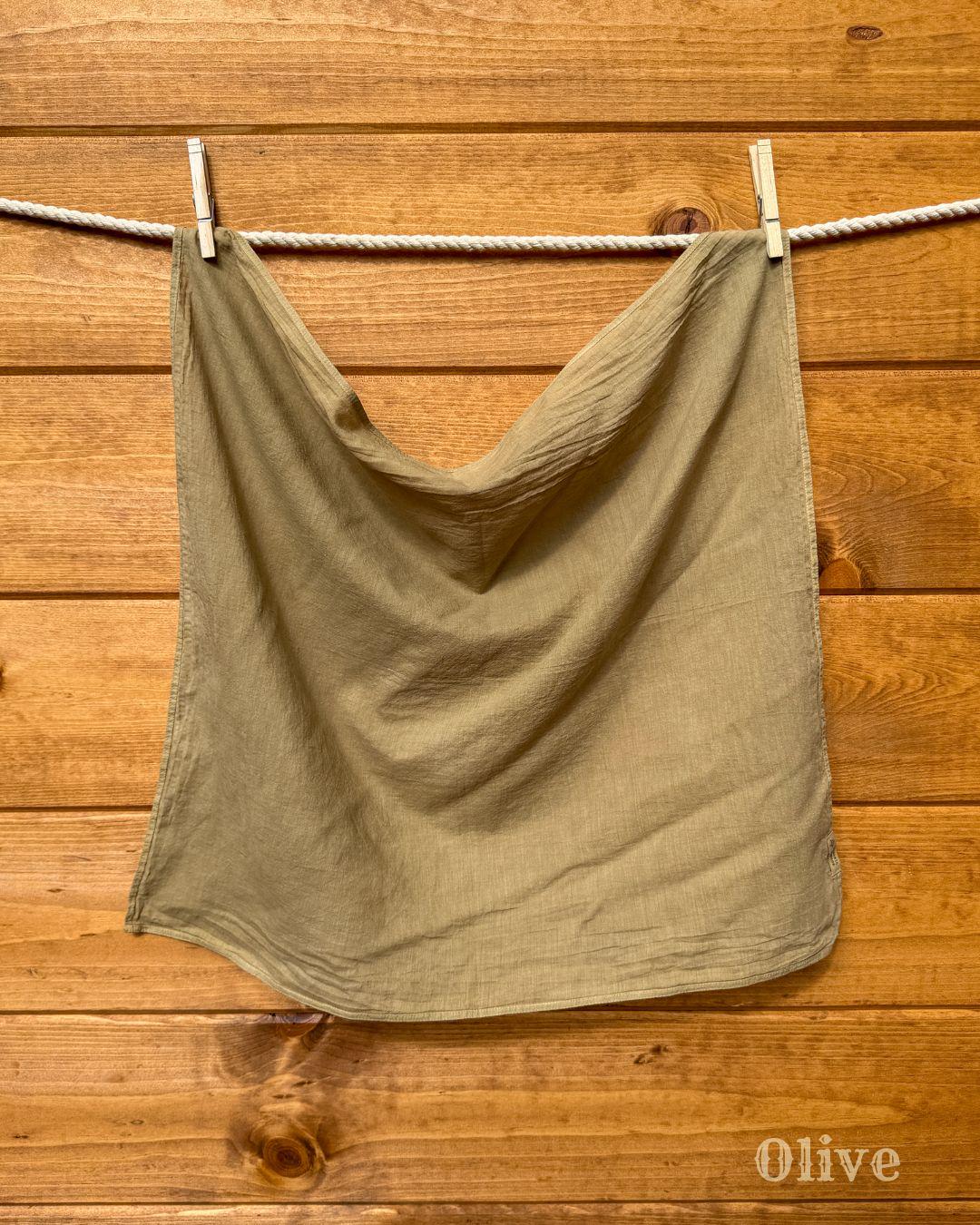 Wild Rag | Organic Cotton Bandanas | Naturally Dyed | Compostable | Plant Dye | Golden Hour Dye