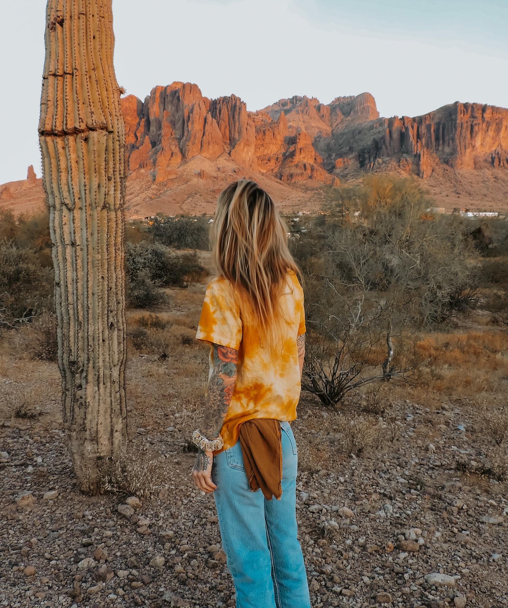 Tie-Dye Tee | Natural Dye with Osage | Plant Dye | USA Grown Organic Cotton | Unisex T-shirt