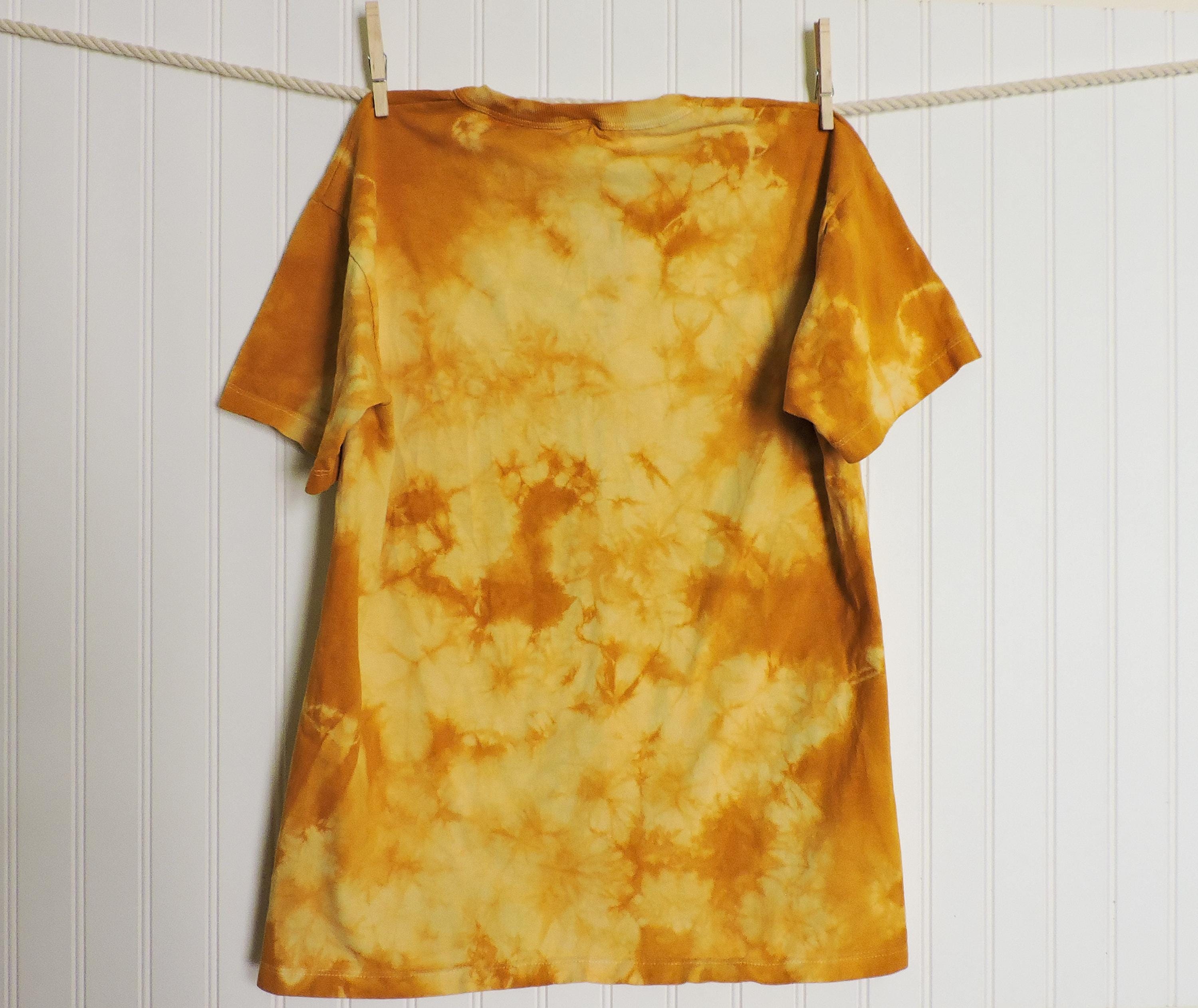 Tie-Dye Tee | Natural Dye with Osage | Plant Dye | USA Grown Organic Cotton | Unisex T-shirt