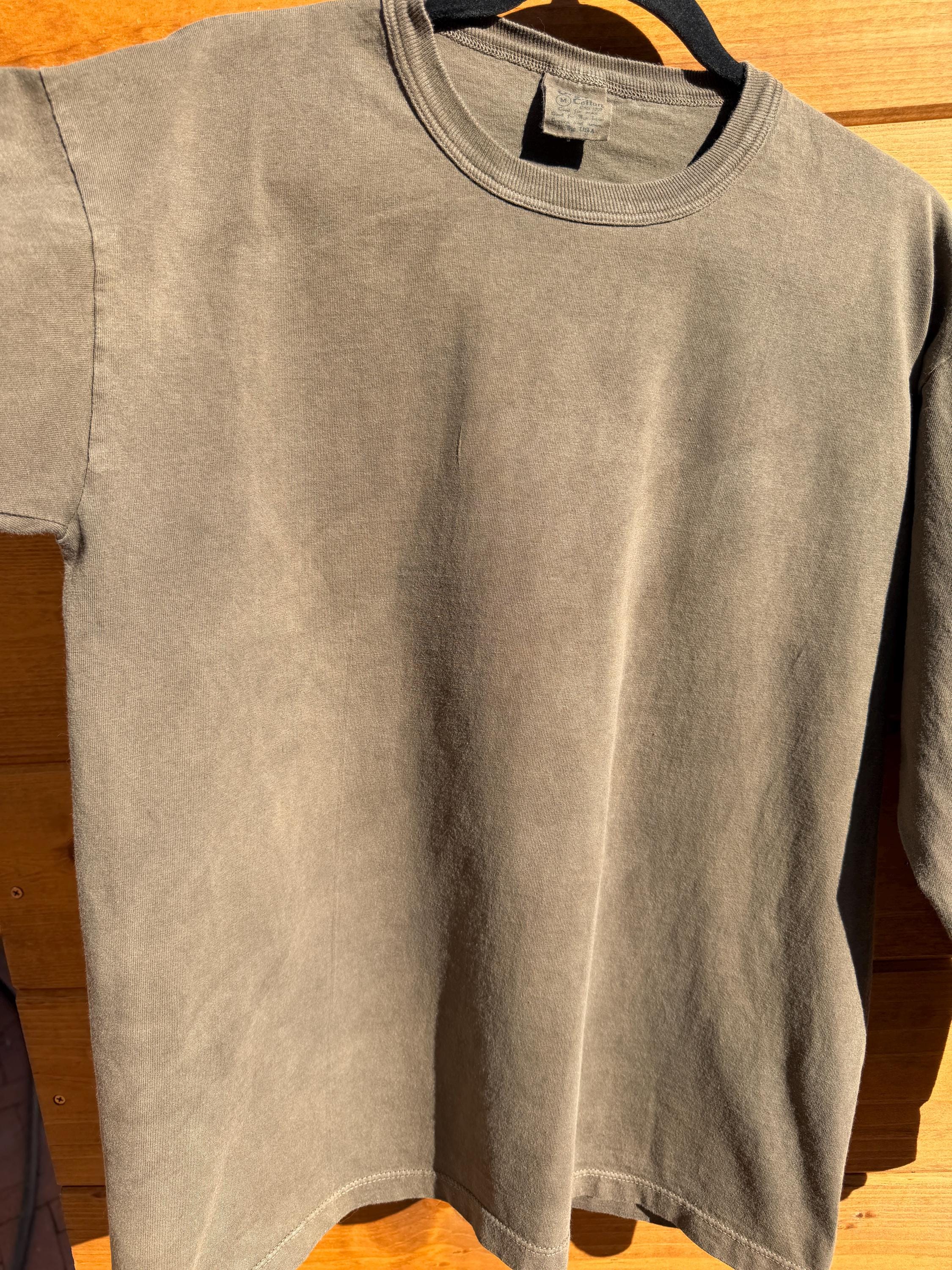 Long Sleeve Shirt | Natural Dye | Organic Cotton | USA Grown Cotton | Unisex