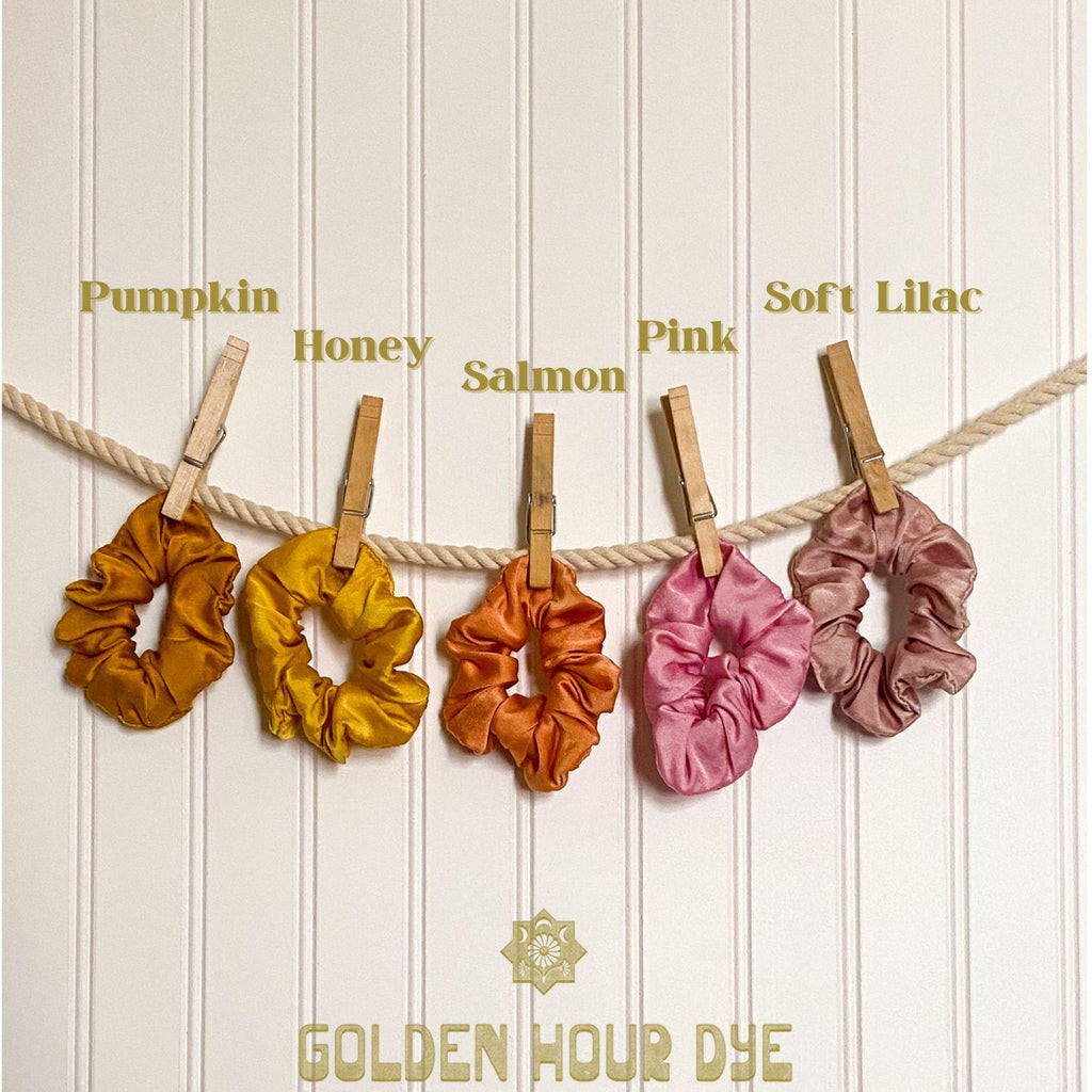 Silk Scrunchie | Hand-Dyed 100% Silk | Natural Dye |