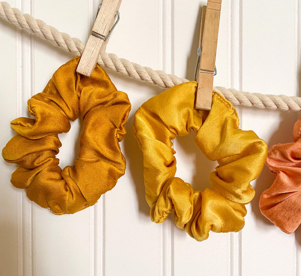 Silk Scrunchie | Hand-Dyed 100% Silk | Natural Dye |