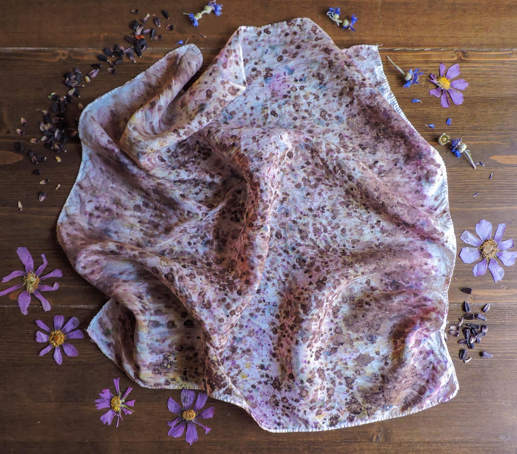 Bundle Dye Silk Scarf | Natural Dye | Wild Rag