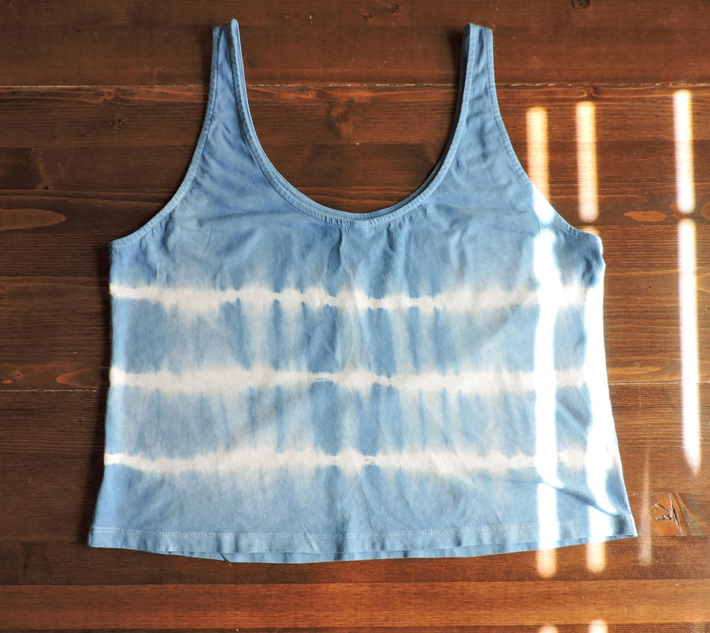 Indigo Tie Dye Tank | Organic Cotton Women's Top