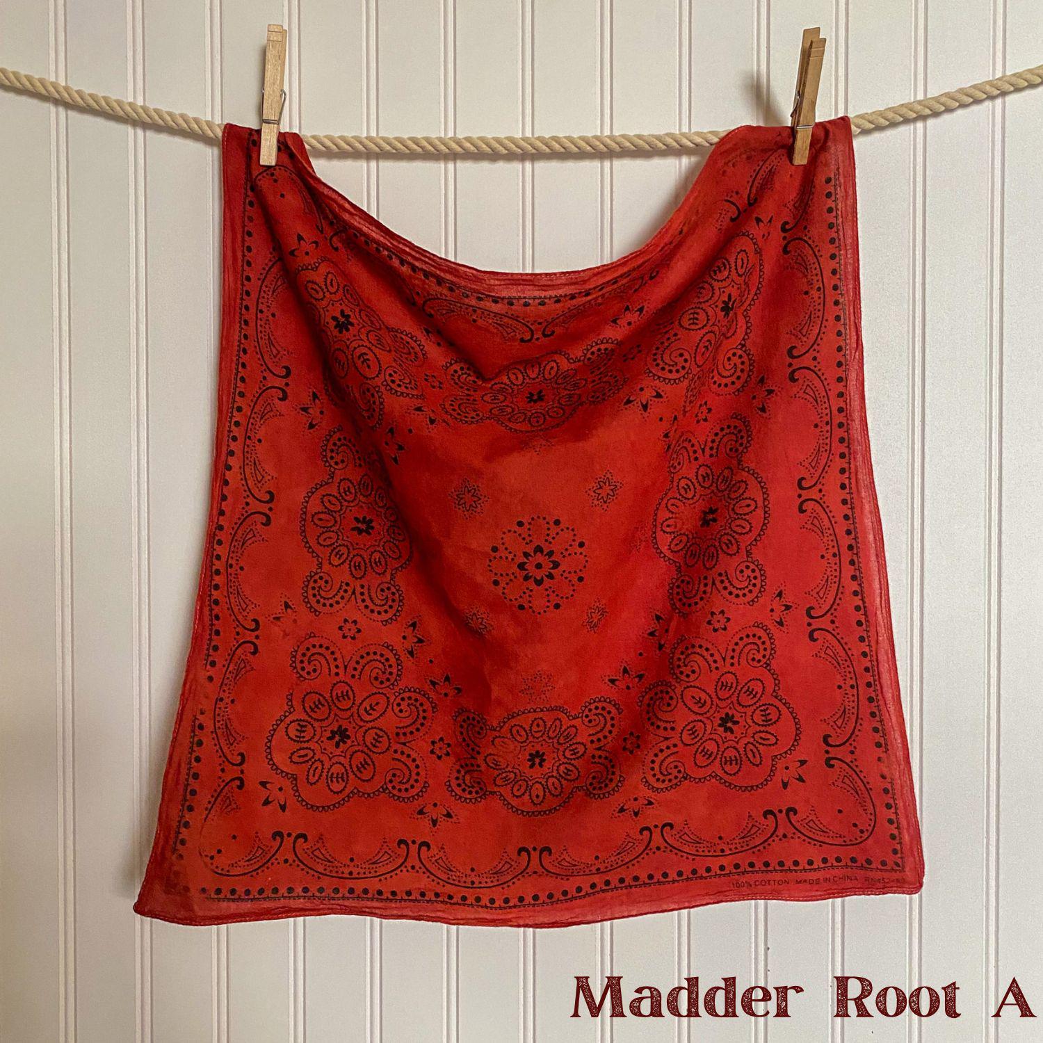 Vintage Hand-Dyed Bandana | Natural Dye | Wild Rag