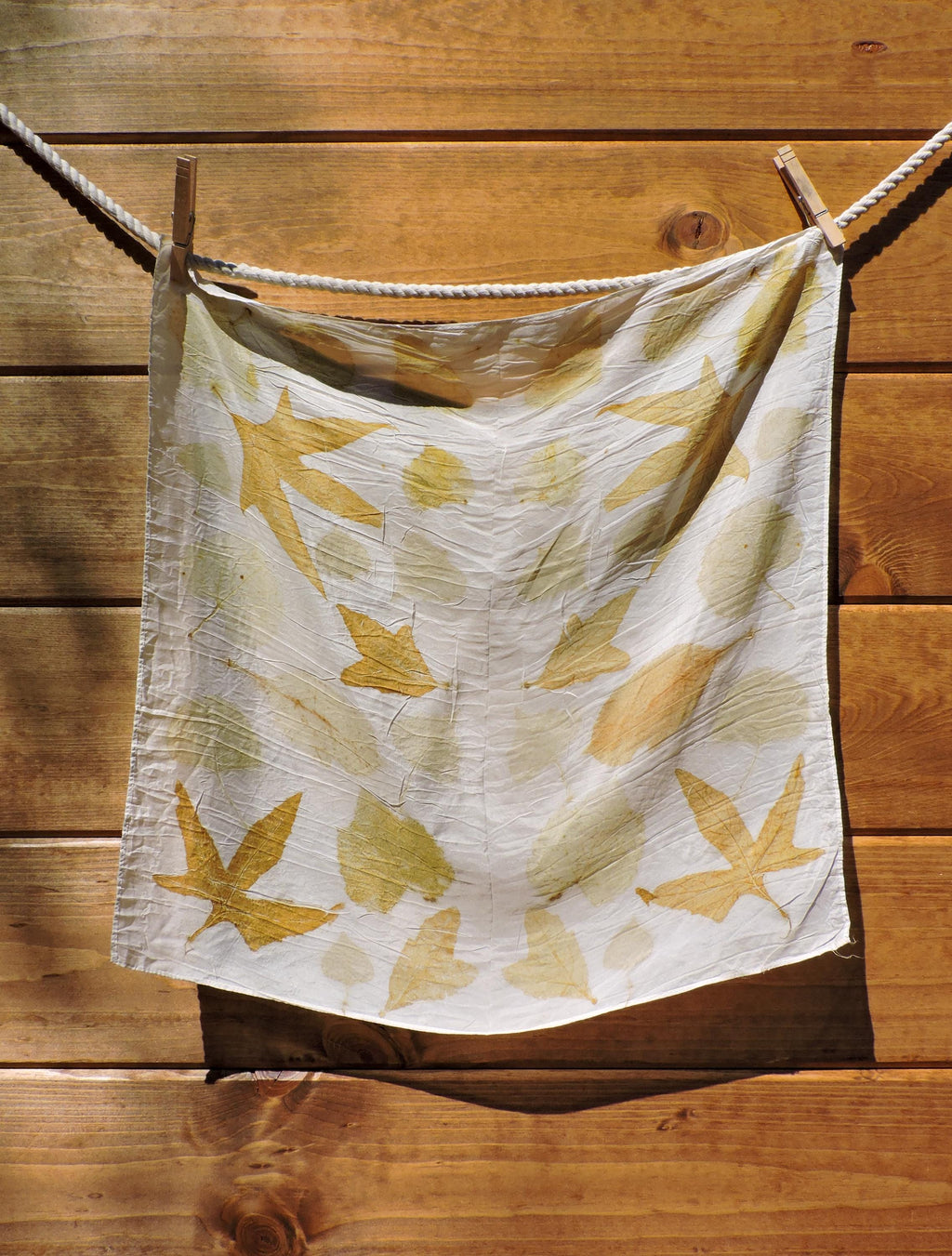 Eco Printed Silk Scarf | Natural Dye | Hand Dyed | Wild Rag