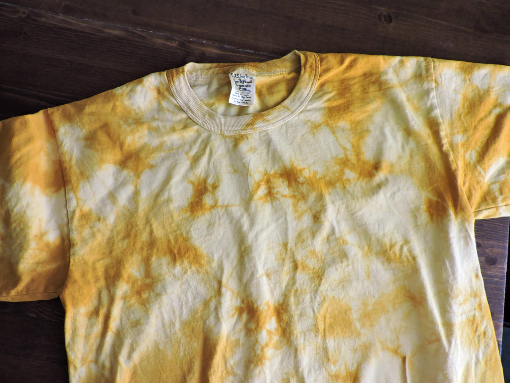 Tie-Dye Tee | Natural Dye with Osage | Plant Dye | USA Grown Organic Cotton | Unisex T-shirt