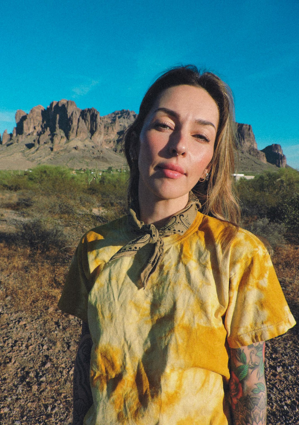 Vintage Hand-Dyed Bandana | Natural Dye | Wild Rag