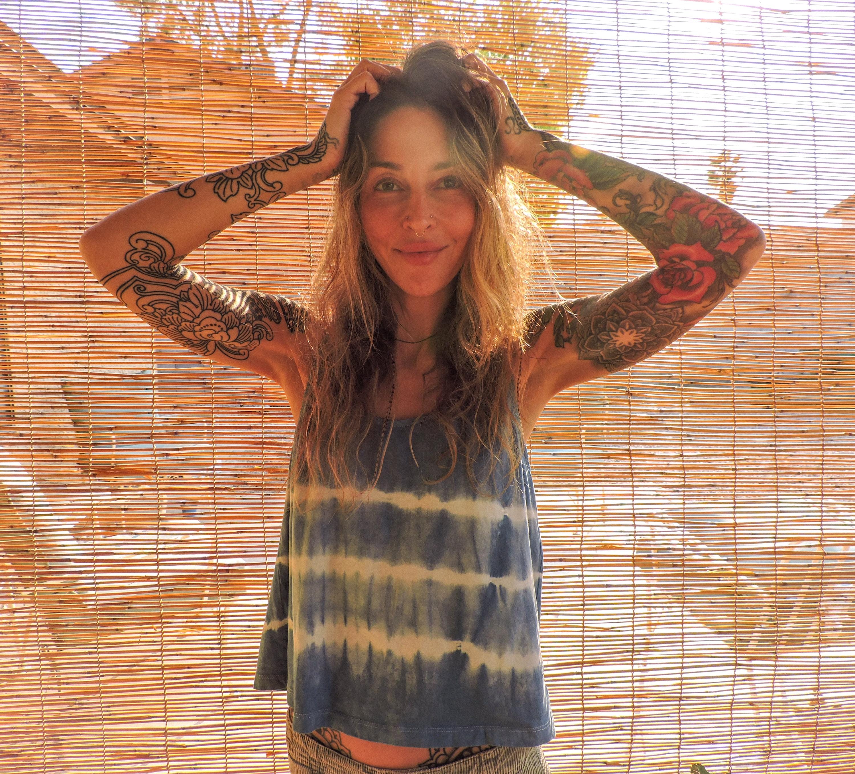 Indigo Tie Dye Tank | Organic Cotton Women's Top