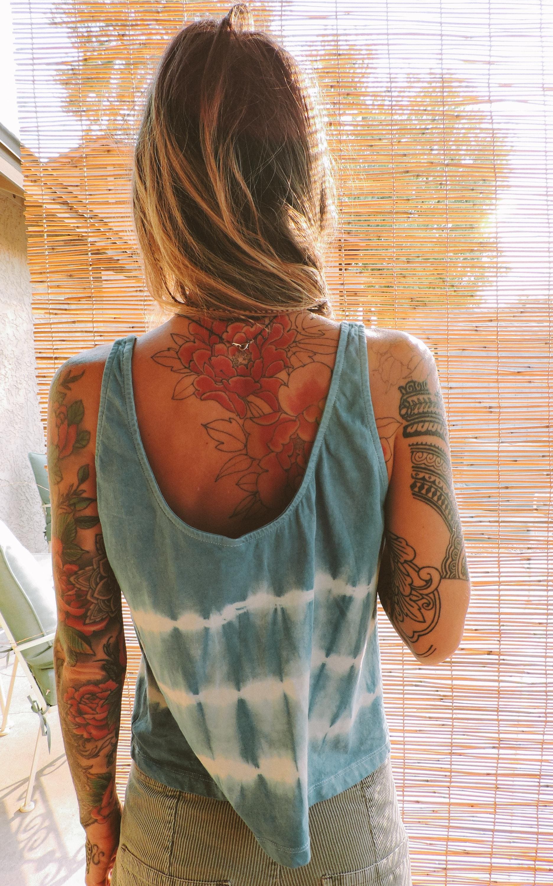 Indigo Tie Dye Tank | Organic Cotton Women's Top