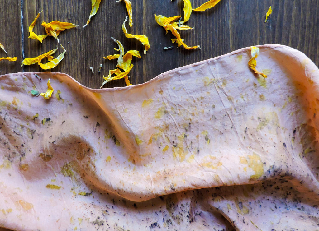 Bundle Dye Silk Scarf | Natural Dye | Wild Rag