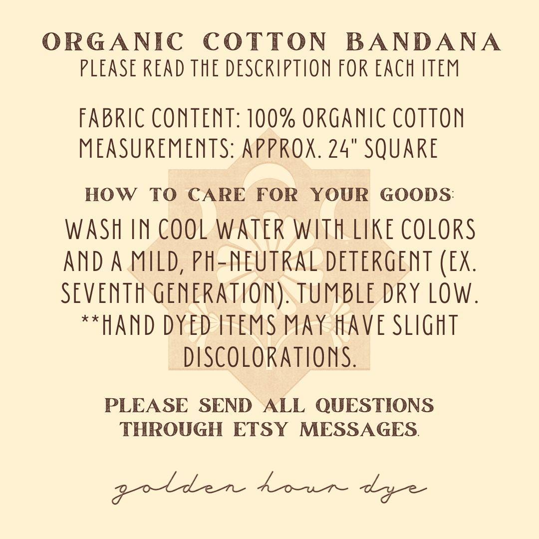 Tie-Dye Bandana (Pomegranates)