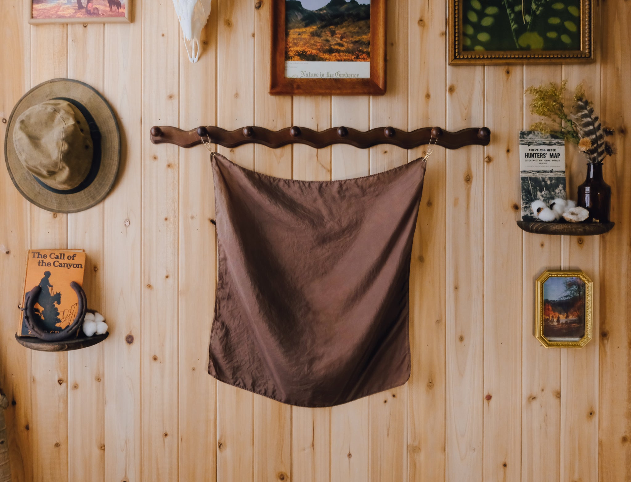 Chocolate Silk Scarf
