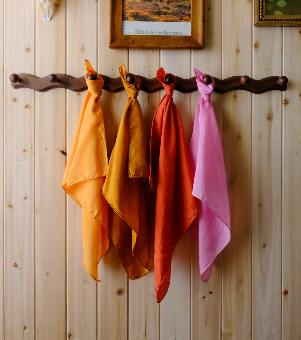 Cochineal Silk Scarf