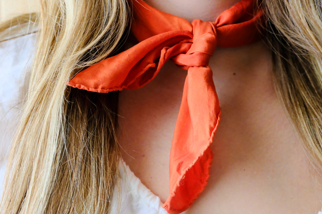 Madder Silk Scarf