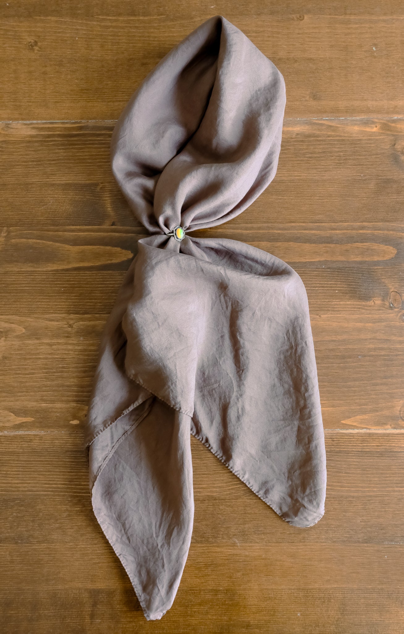 Chocolate Silk Scarf