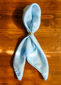 Sky Blue Silk Scarf