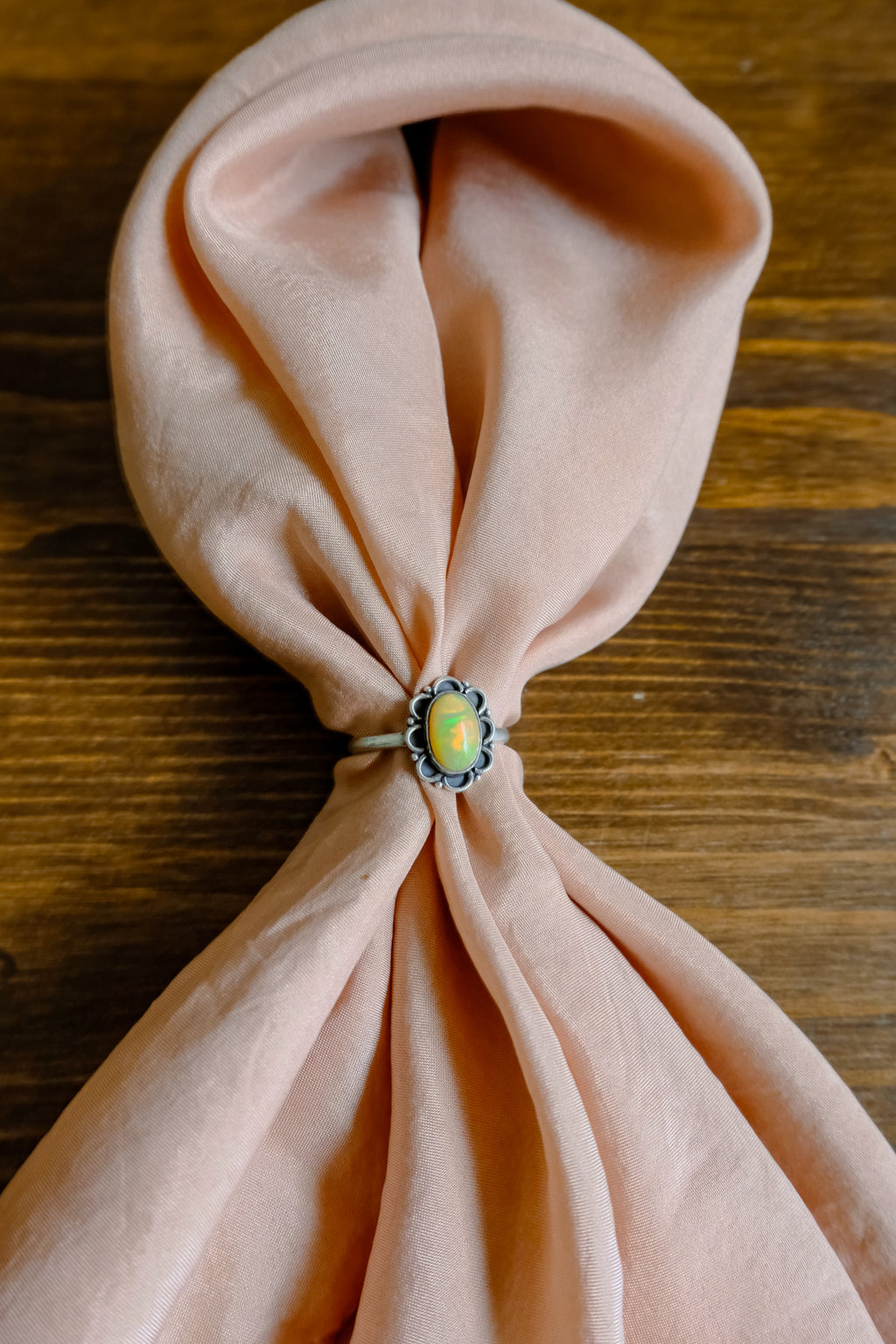 Soft Rose Silk Scarf