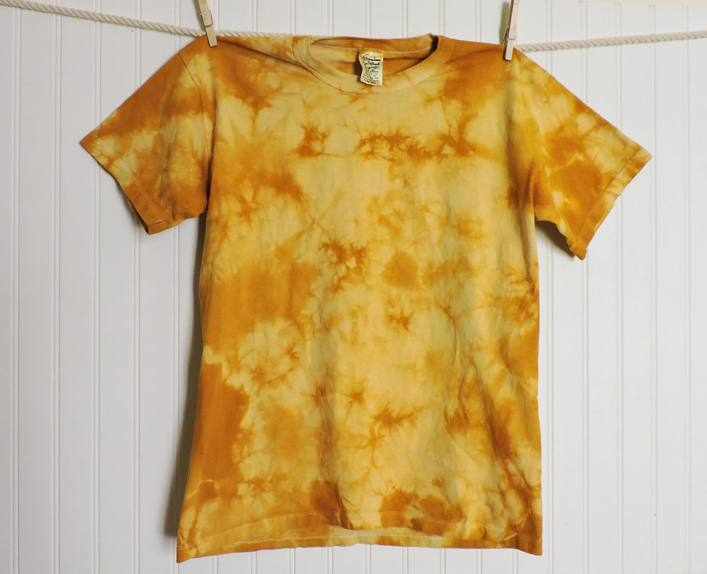 Tie-Dye Tee | Natural Dye with Osage | Plant Dye | USA Grown Organic Cotton | Unisex T-shirt