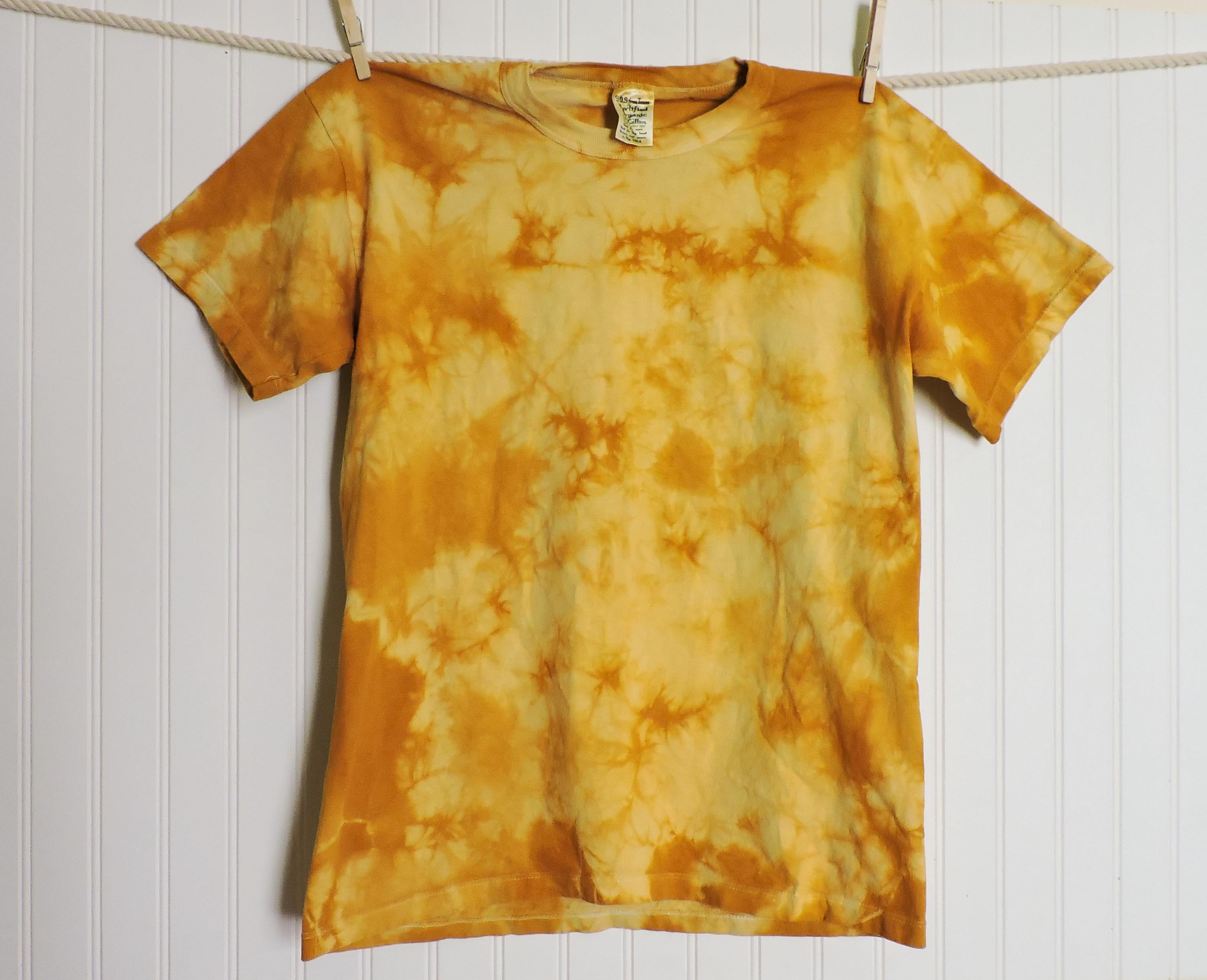 Tie-Dye Tee | Natural Dye with Osage | Plant Dye | USA Grown Organic Cotton | Unisex T-shirt