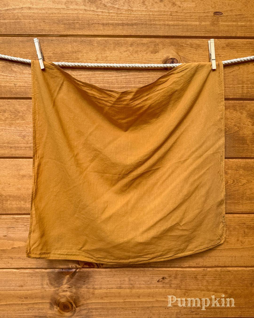 Wild Rag | Organic Cotton Bandanas | Naturally Dyed | Compostable | Plant Dye | Golden Hour Dye