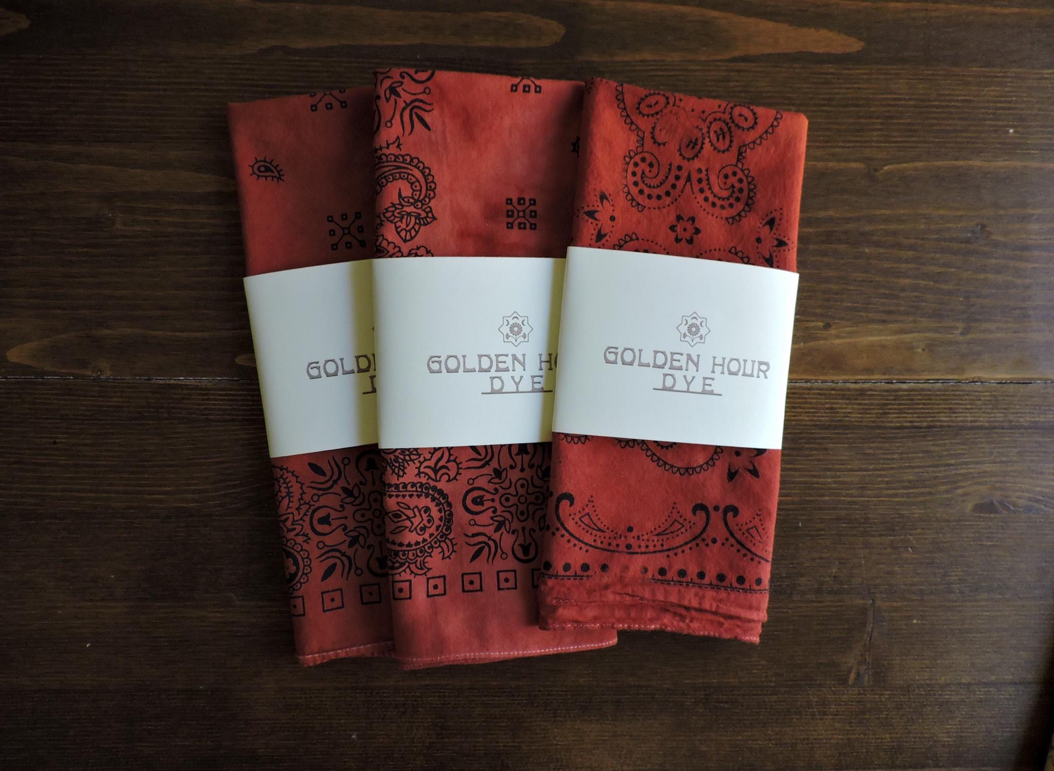 Vintage Hand-Dyed Bandana | Natural Dye | Wild Rag