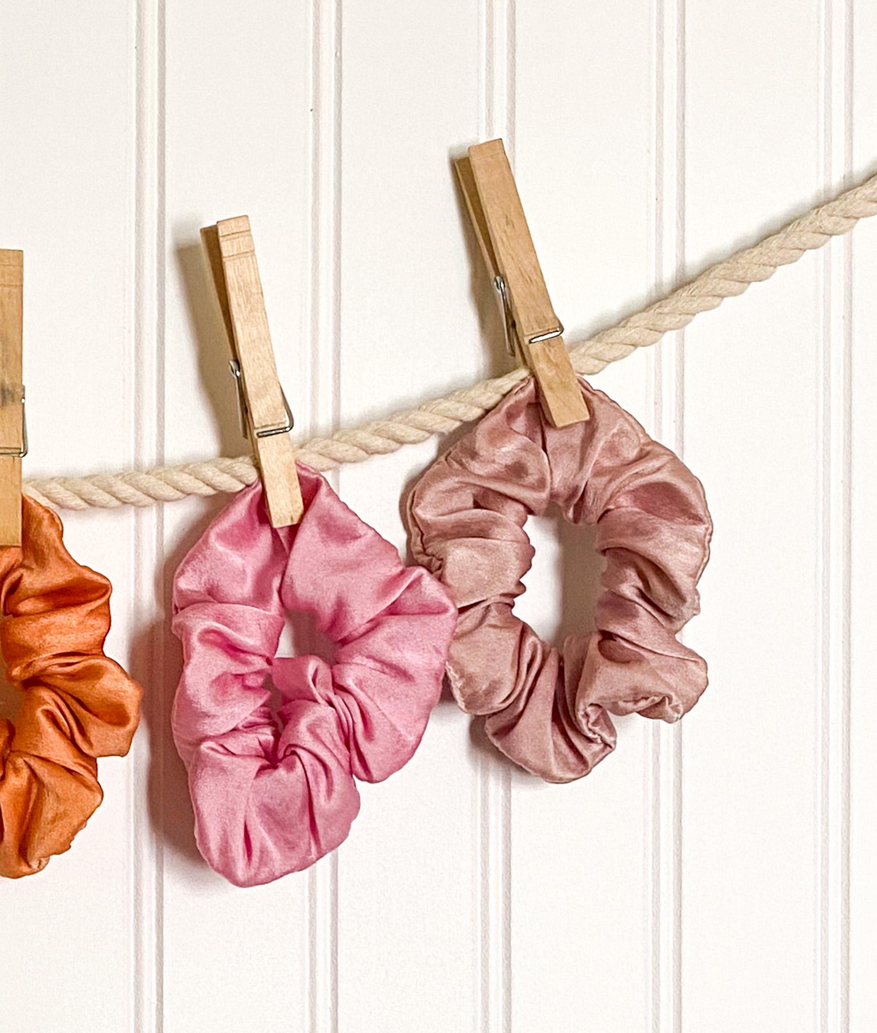 Silk Scrunchie | Hand-Dyed 100% Silk | Natural Dye |