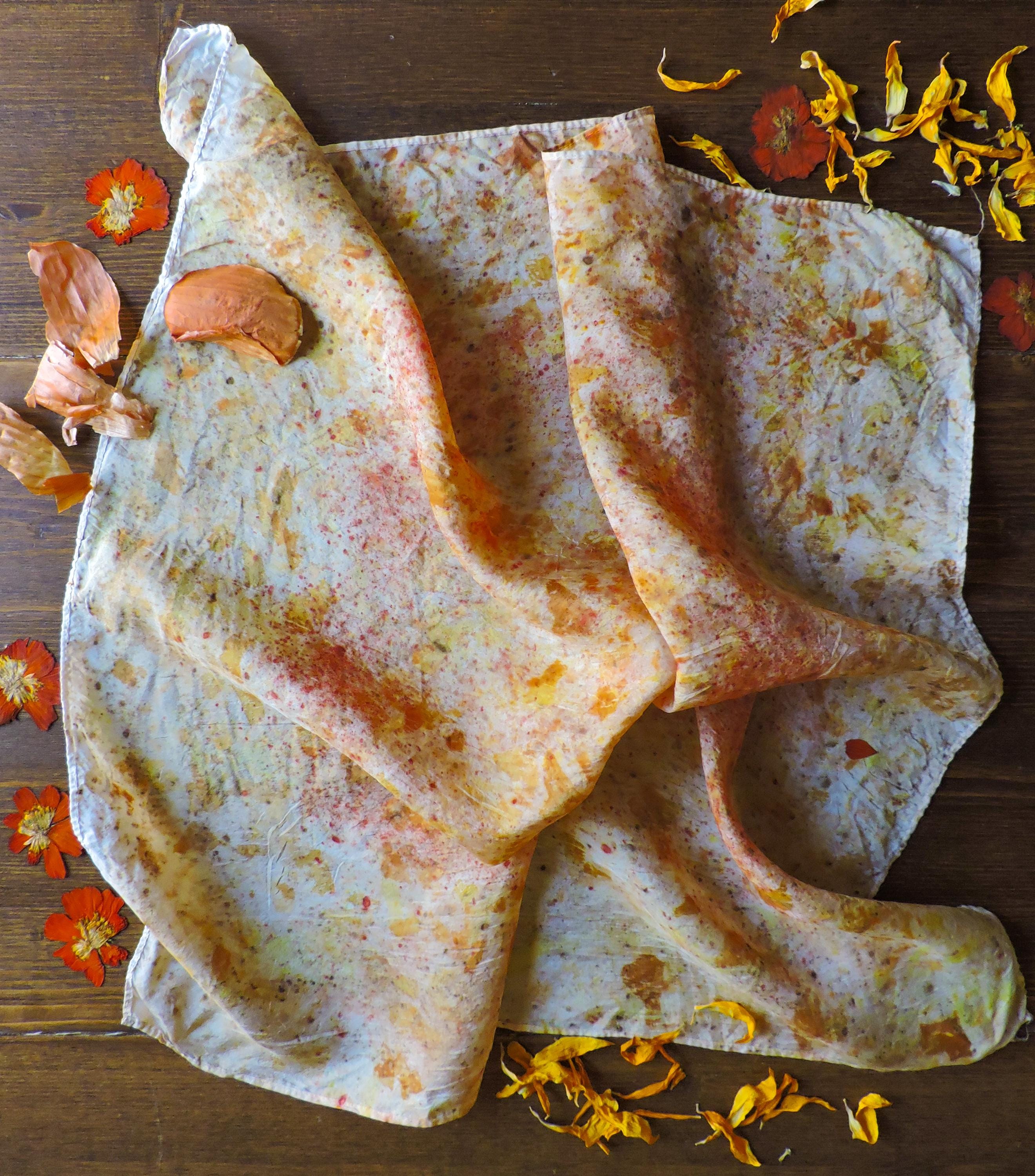 Bundle Dye Silk Scarf | Natural Dye | Wild Rag