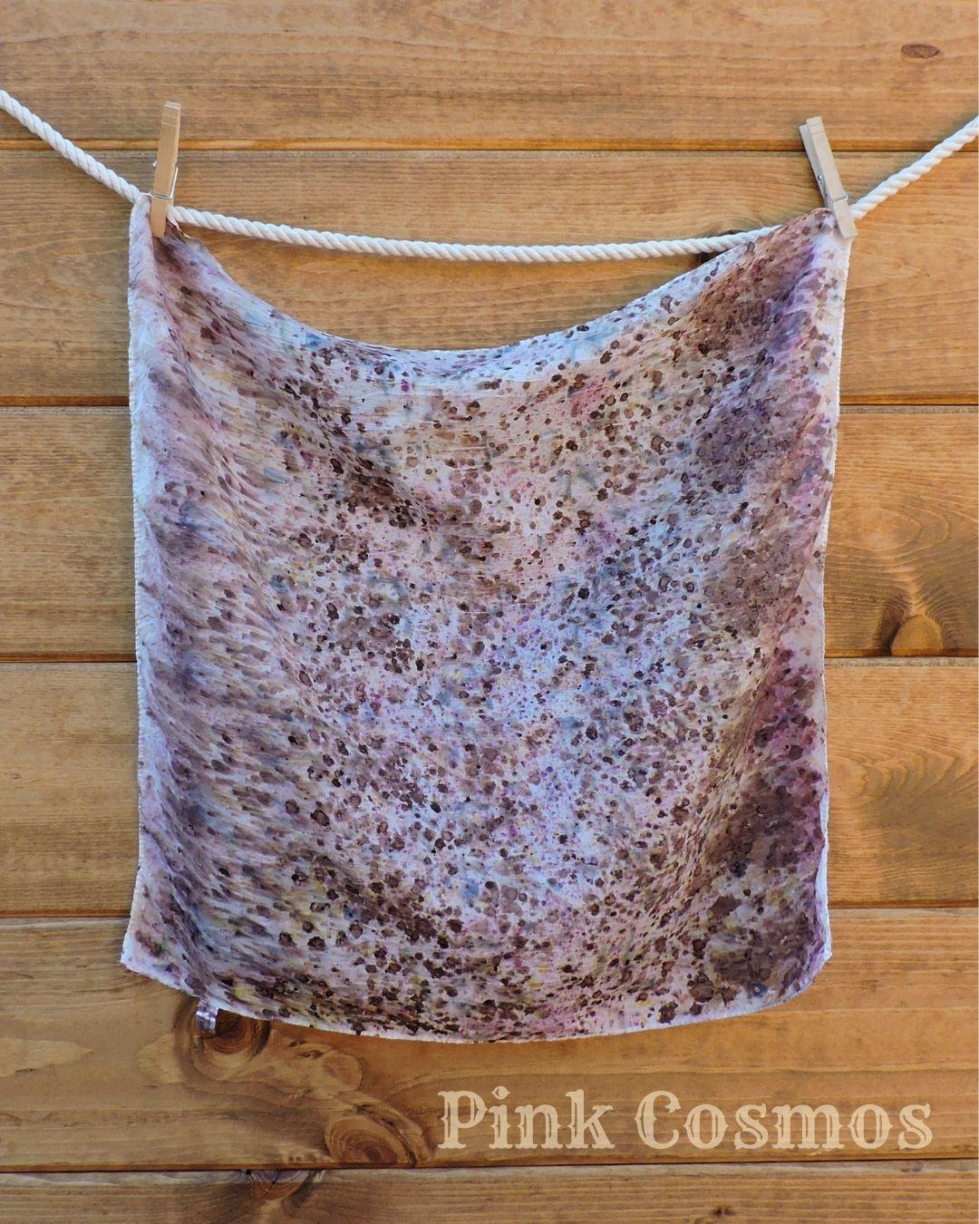 Bundle Dye Silk Scarf | Natural Dye | Wild Rag