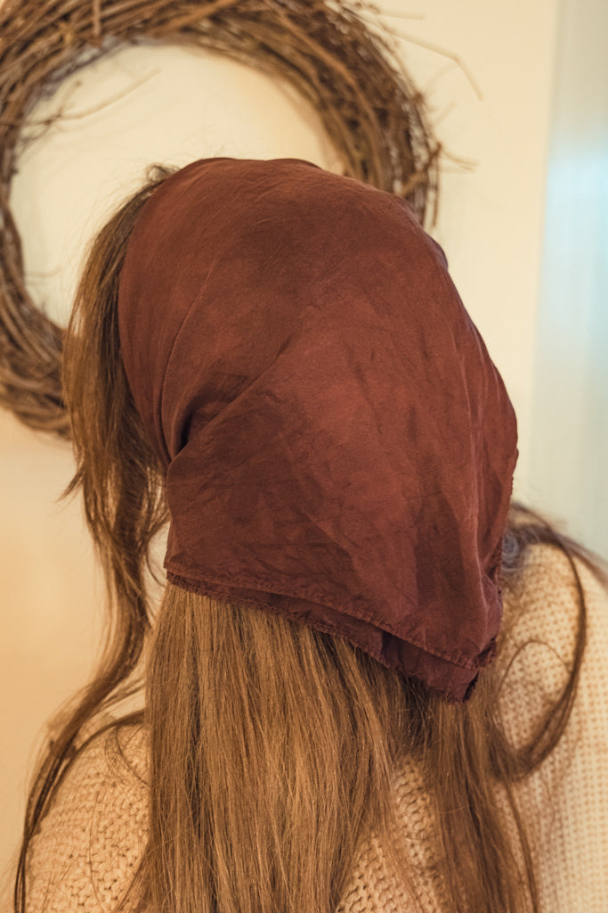 Madder Silk Scarf