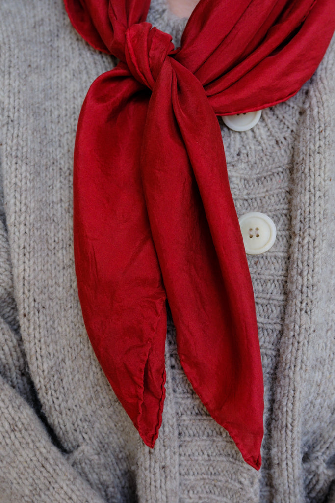 Madder Silk Scarf
