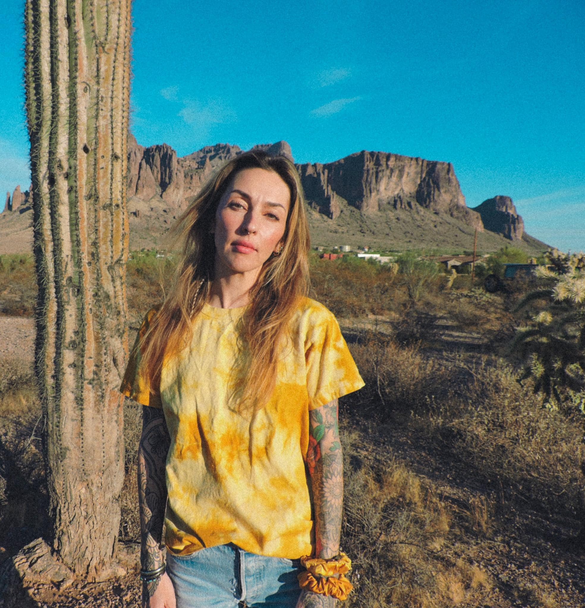 Tie-Dye Tee | Natural Dye with Osage | Plant Dye | USA Grown Organic Cotton | Unisex T-shirt
