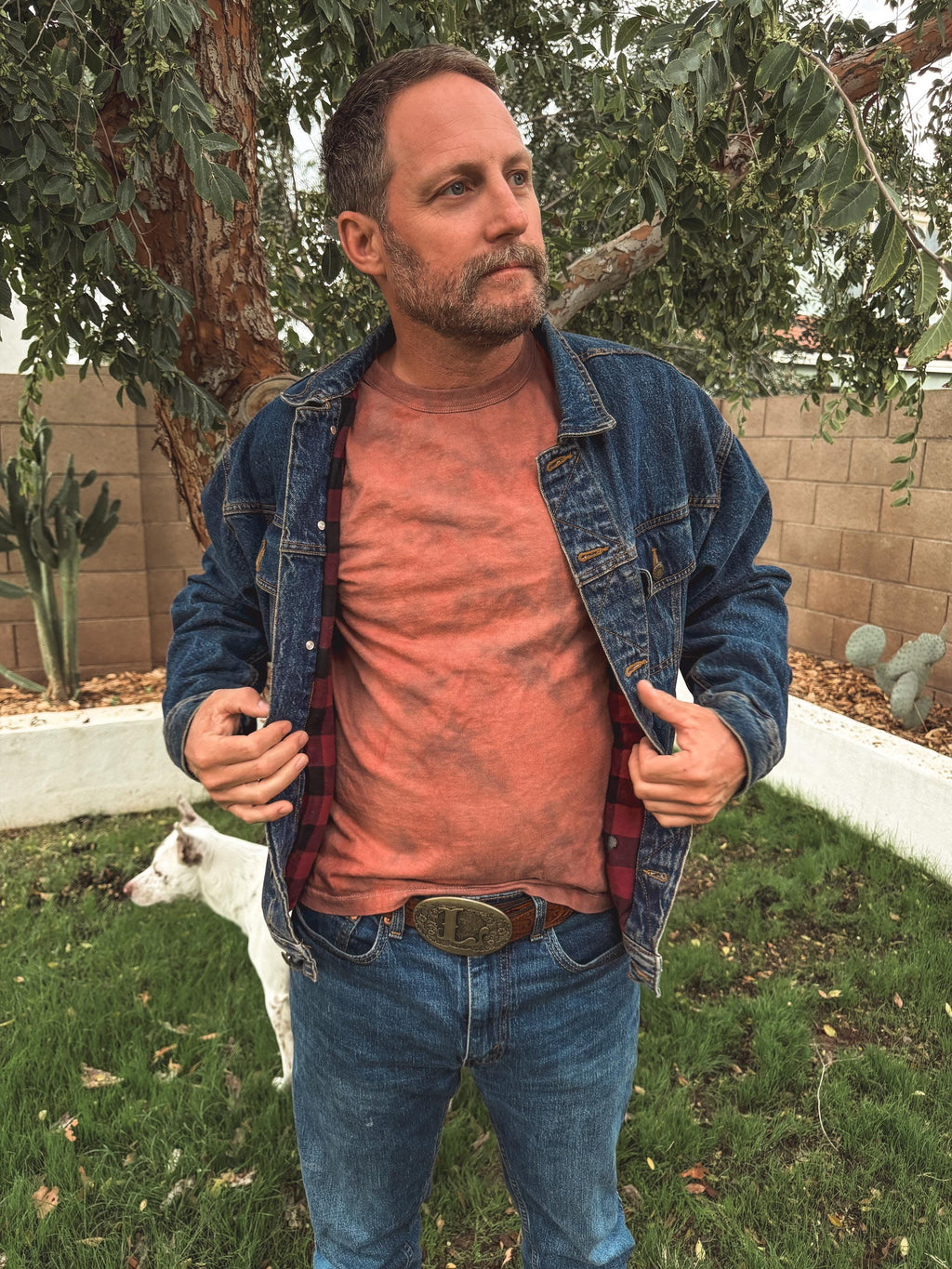 Tie-Dye Tee | Natural Dye with Madder & Walnut | Unisex | USA Grown Organic Cotton