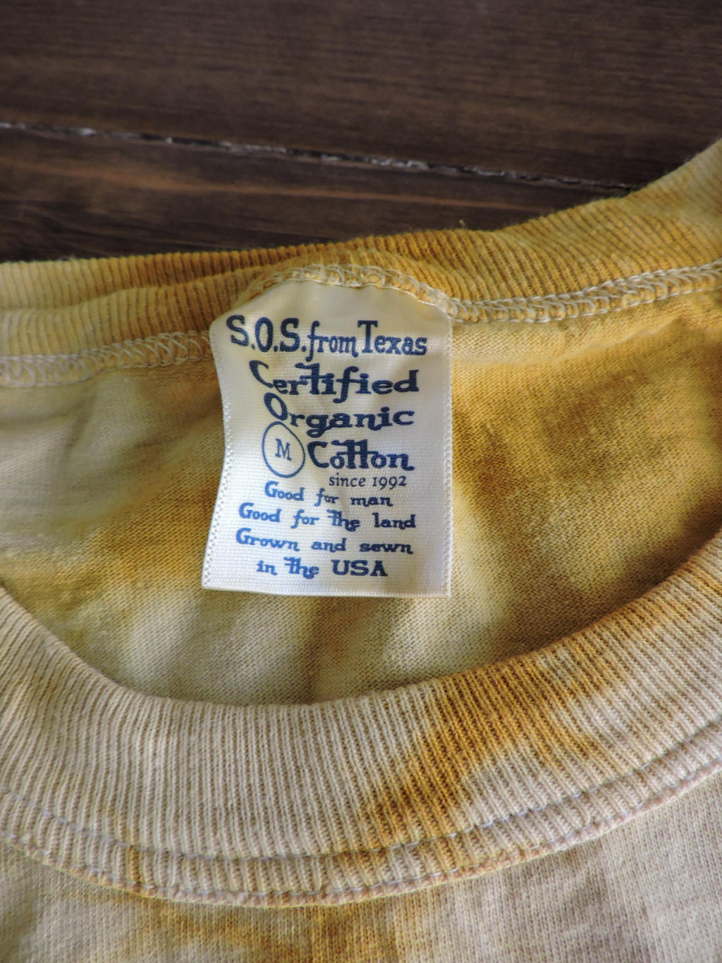 Tie-Dye Tee | Natural Dye with Osage | Plant Dye | USA Grown Organic Cotton | Unisex T-shirt