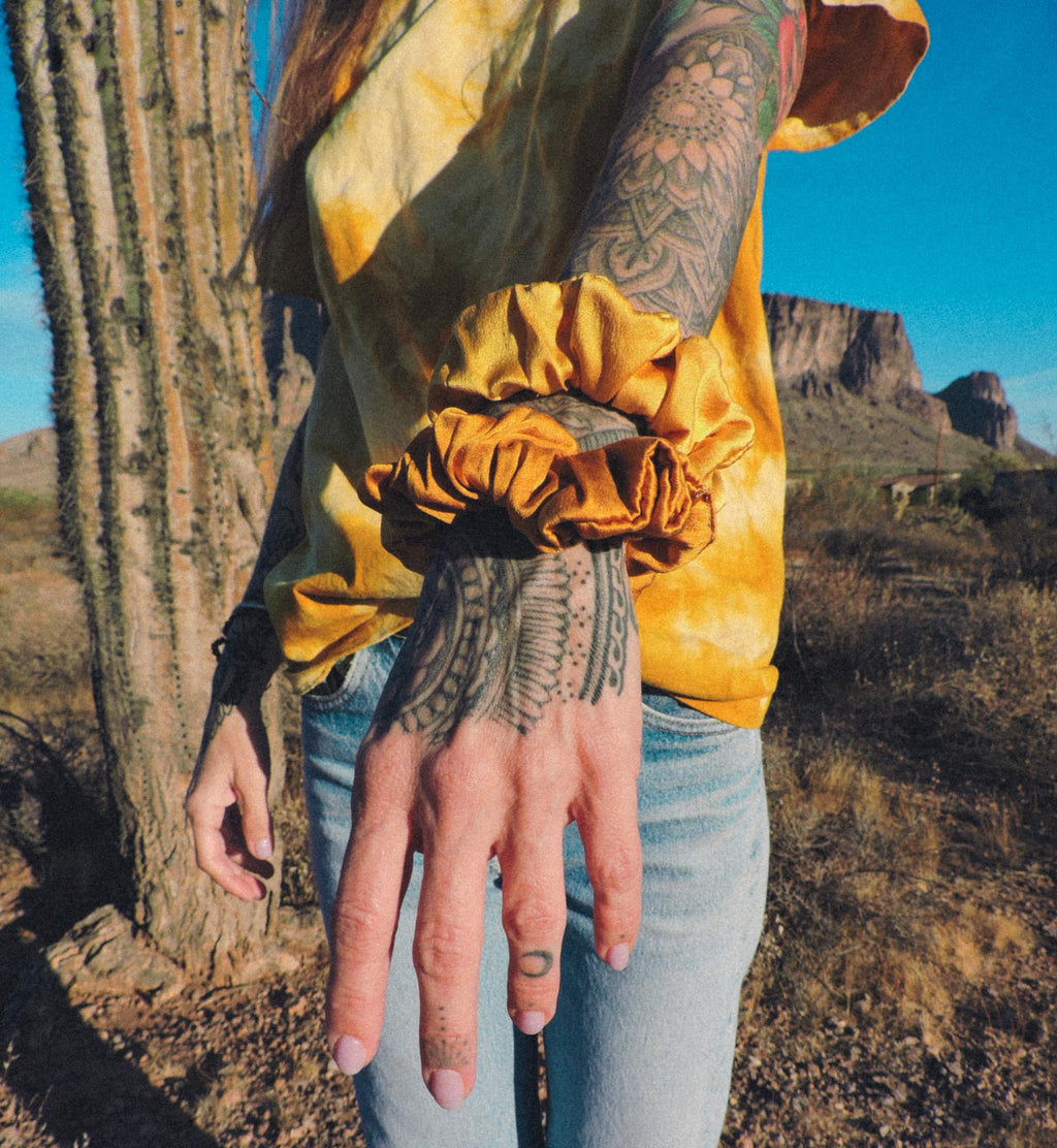 Silk Scrunchie | Hand-Dyed 100% Silk | Natural Dye |