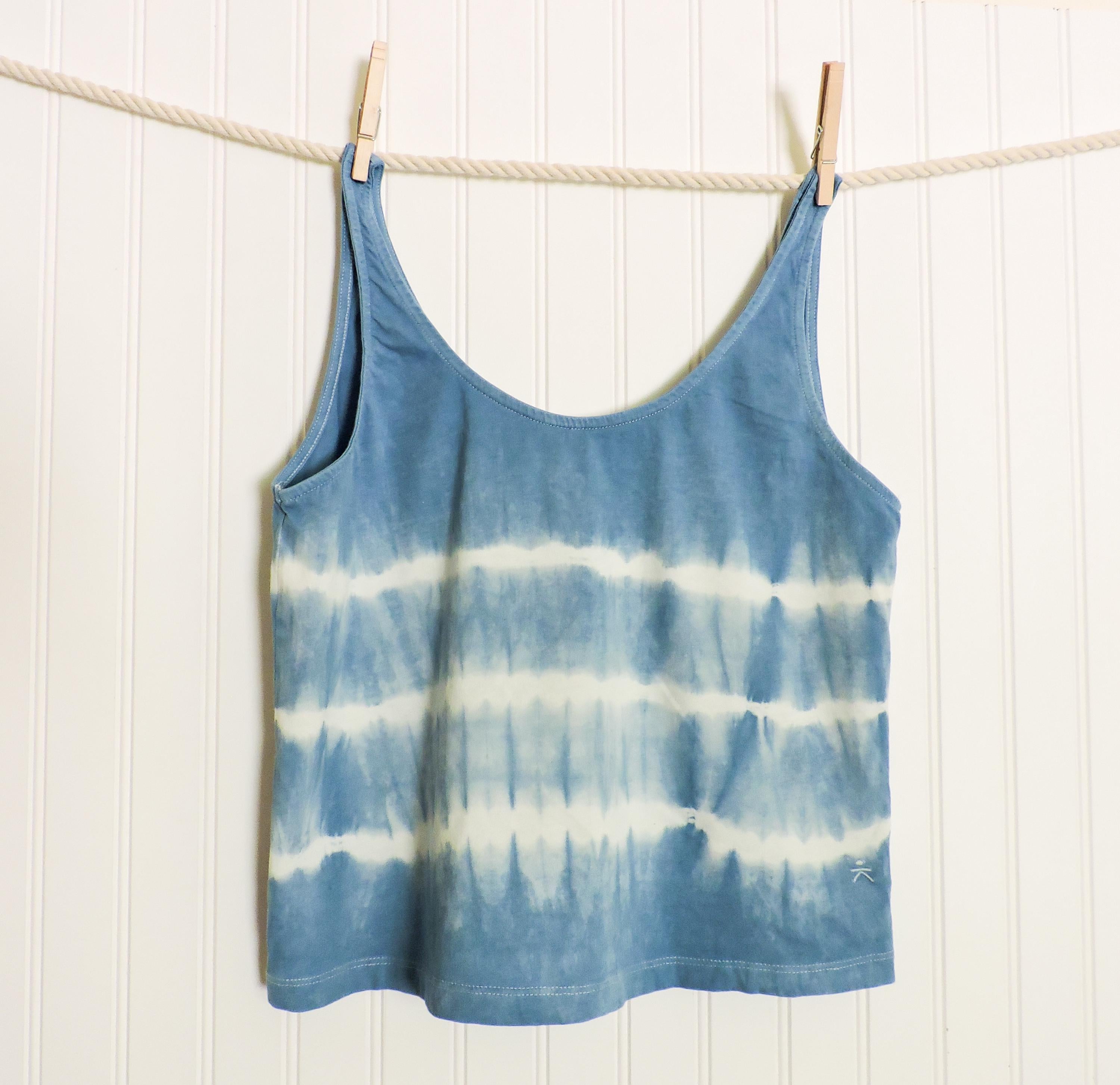 Indigo Tie Dye Tank | Organic Cotton Women's Top
