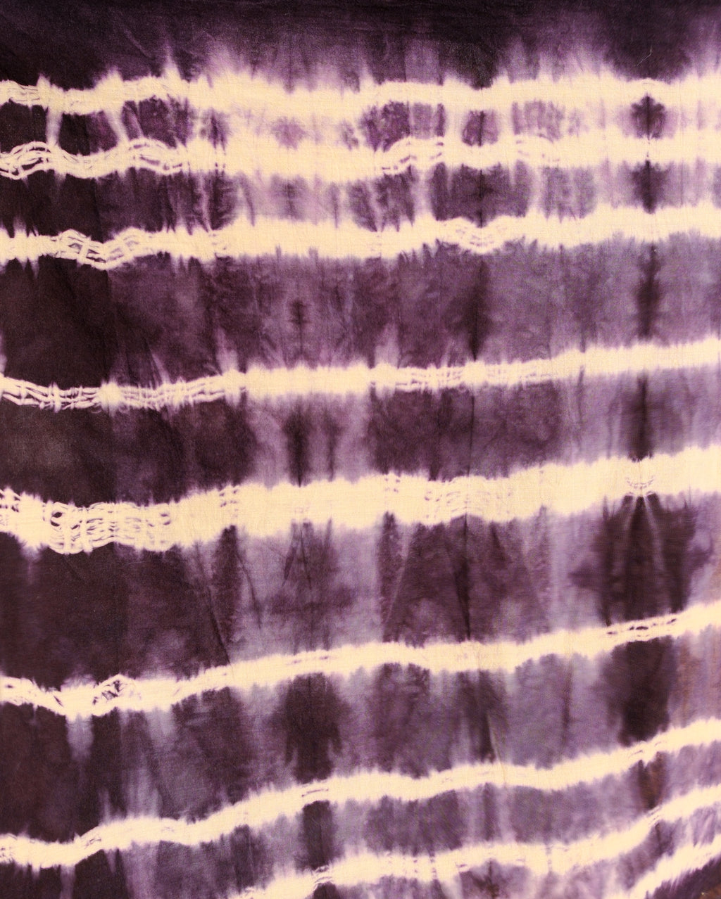 close up of tie dyed bandana